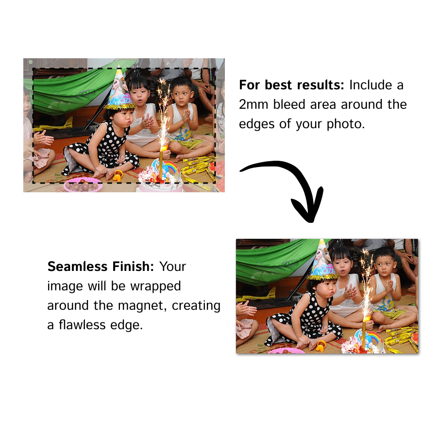 Photo Magnet Rectangle tips information